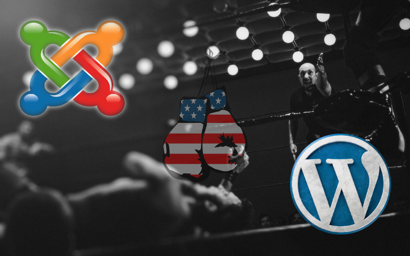 WordPress versus Joomla! blogafbeelding